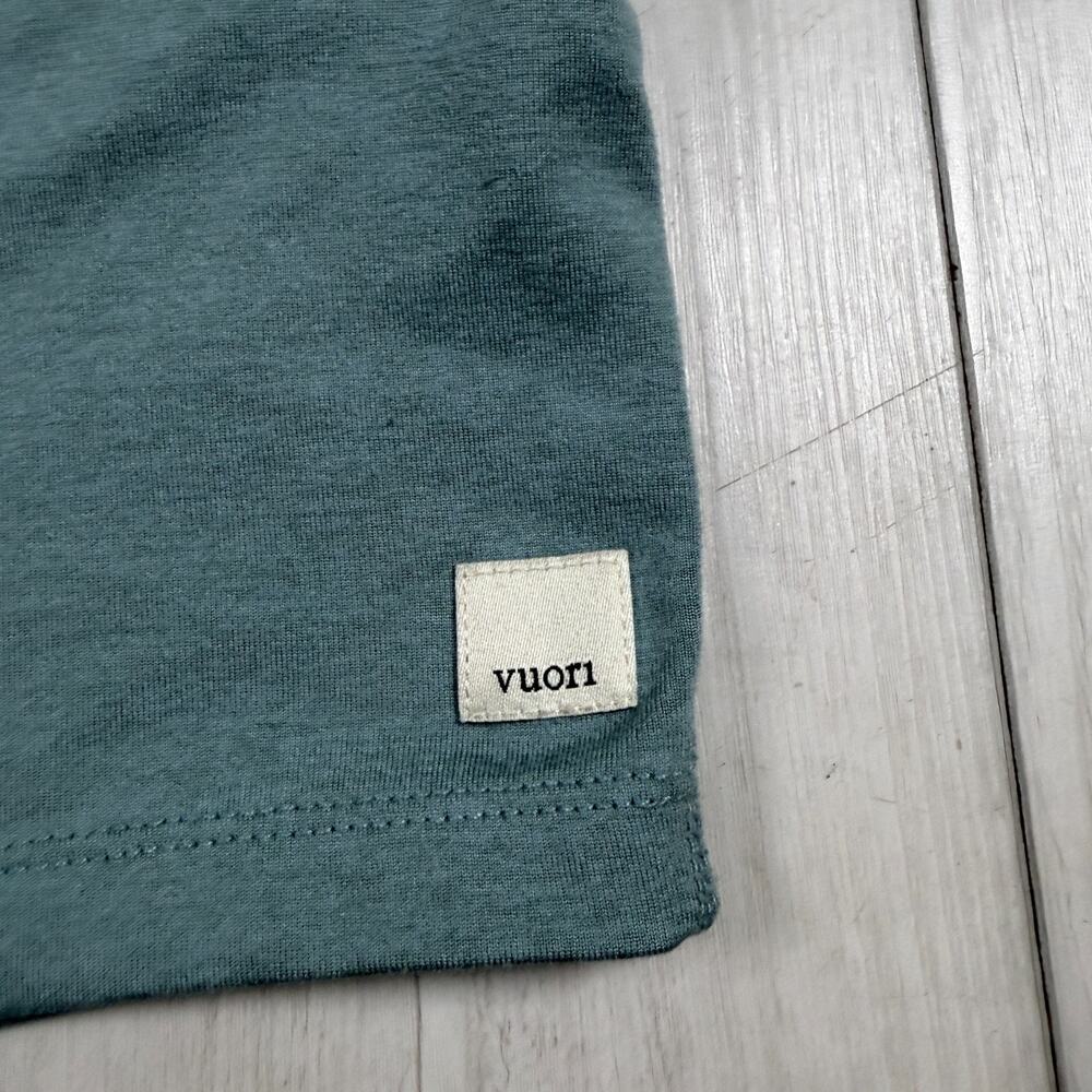 Vuori Performance Halo Crop Tank Top Blue VW1005 Size Large - Picture 4 of 10